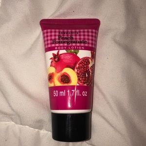 Peach Pomegranate travel sized body lotion